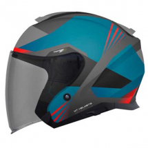 MT Open face helmet THUNDER 3 SV JET STARGATE A2 gray matt XS
