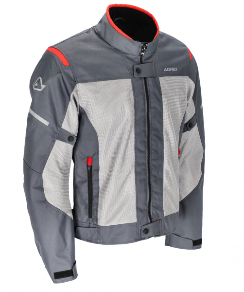 ACERBIS Textile jacket RAMSEY MY VENDET 2.0 gray/red XXXL