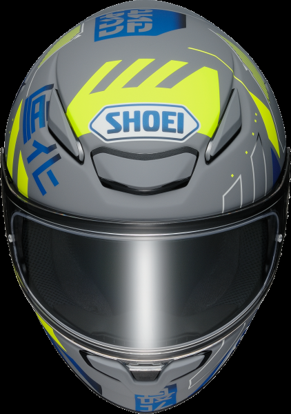 SHOEI Шлем интеграл NXR2 ACCOLADE TC-10 синий/серый/желтый M