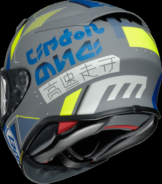 SHOEI Шлем интеграл NXR2 ACCOLADE TC-10 синий/серый/желтый S