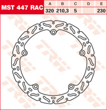 TRW Тормозной диск MST447RAC