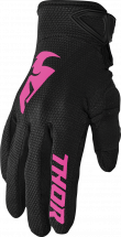 THOR Кроссовые перчатки WOMEN`S SECTOR черные/розовые S