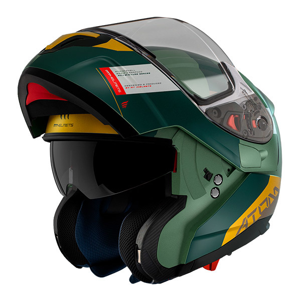 MT Flip-up helmet ATOM SV GOREX C6 green matt XL