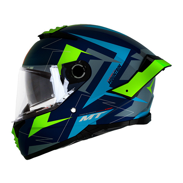 MT Full-face helmet THUNDER 4 MOUNTAIN C7 blue matt M