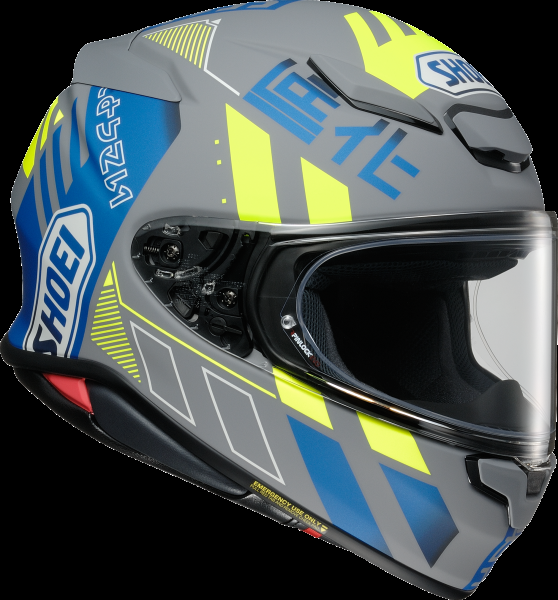 SHOEI Шлем интеграл NXR2 ACCOLADE TC-10 синий/серый/желтый XS