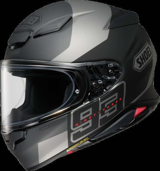 SHOEI Шлем интеграл NXR2 MM93 COLLECTION RUSH TC-5 серый/чёрный L