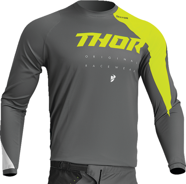 THOR Jersey YOUTH SECTOR EDGE gray/yellow M