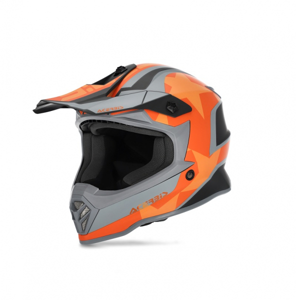 ACERBIS Шлем кроссовый STEEL KID черный/оранжевый (49-50) YM