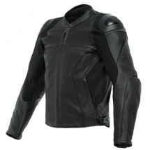 DAINESE Leather jacket RACING 4 PERF. black 58