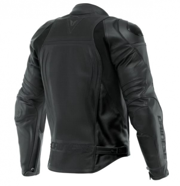 DAINESE Leather jacket RACING 4 PERF. black 58