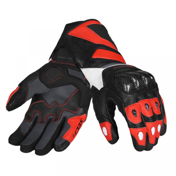 SECA Moto gloves ATOM red 2XL