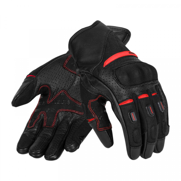 SECA Moto gloves AXIS MESH II black/red XL