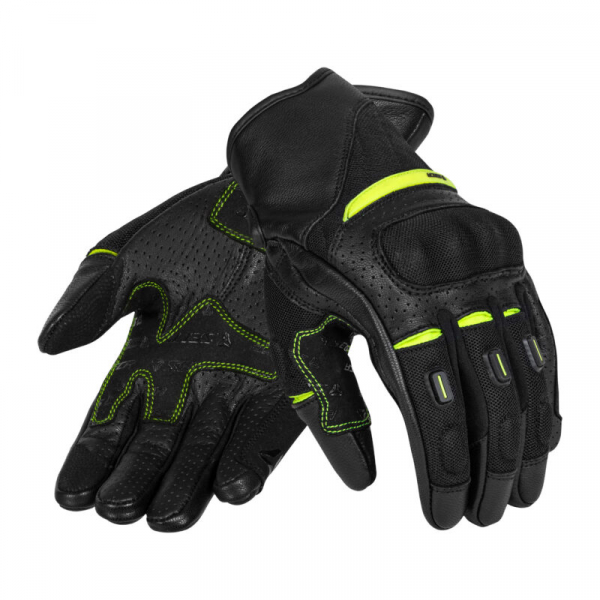 SECA Moto gloves AXIS MESH II black/yellow 2XL