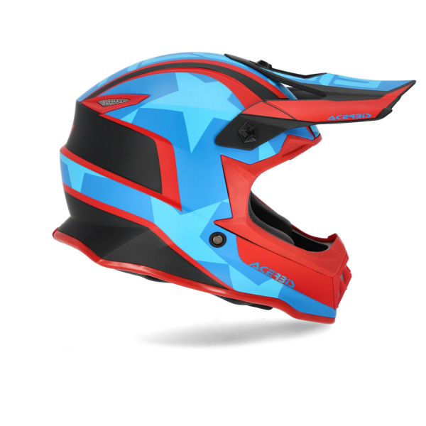 ACERBIS Шлем кроссовый STEEL KID красный/синий (51-52 cm) YL