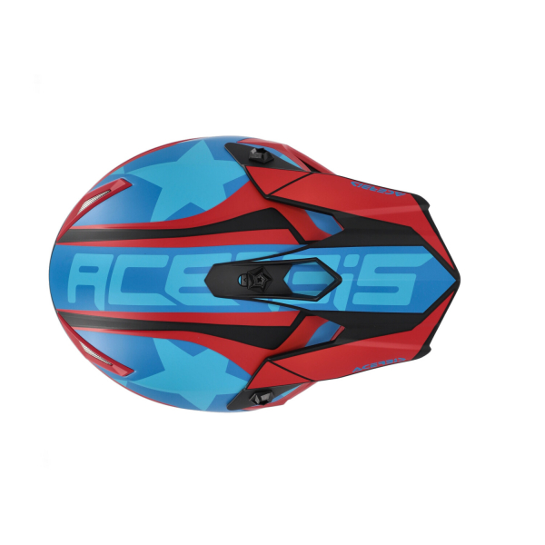 ACERBIS Off-road helmet STEEL KID red/blue (51-52 cm) YL