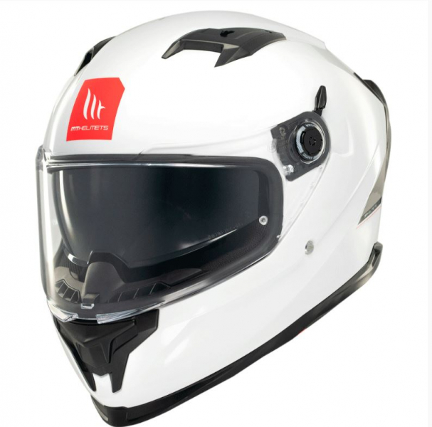 MT Full-face helmet BRAKER SV SOLID A0 white L