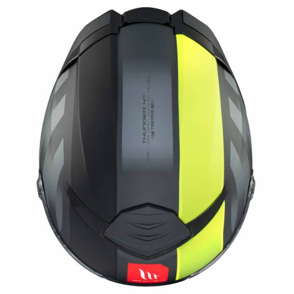 MT Full-face helmet THUNDER 4 SV TREADS D3 black/yellow matt S