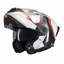 MT Шлем модуляр ATOM 2 SV EMALLA C7 белый/синий/красный S