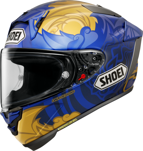 SHOEI Full-face helmet X-SPR PRO blue/gold XXL