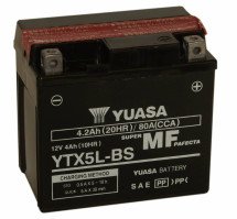 YUASA Аккумулятор YTX5L-BS 4Ah 80A